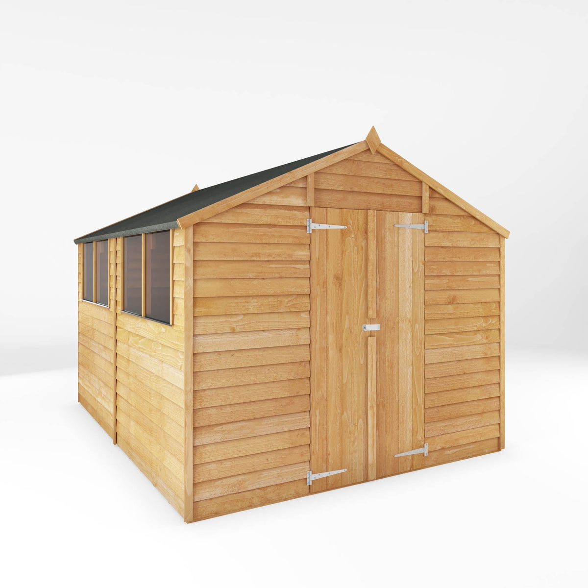 Value Overlap Apex Timber Shed with Double Doors