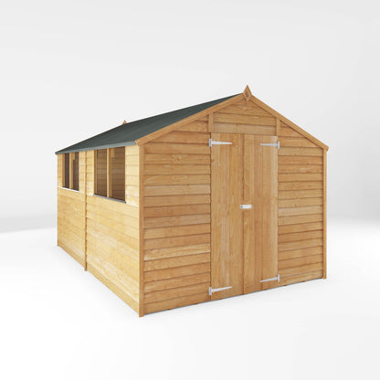 Value Overlap Apex Timber Shed with Double Doors
