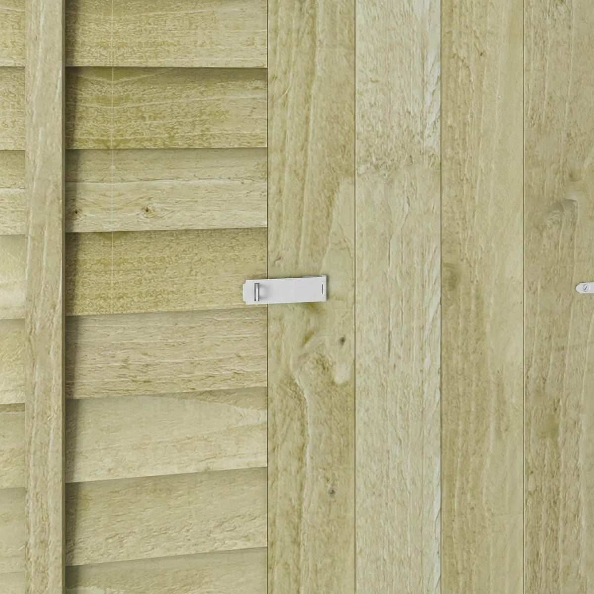 Value Overlap Pent Timber Shed with Single Door
