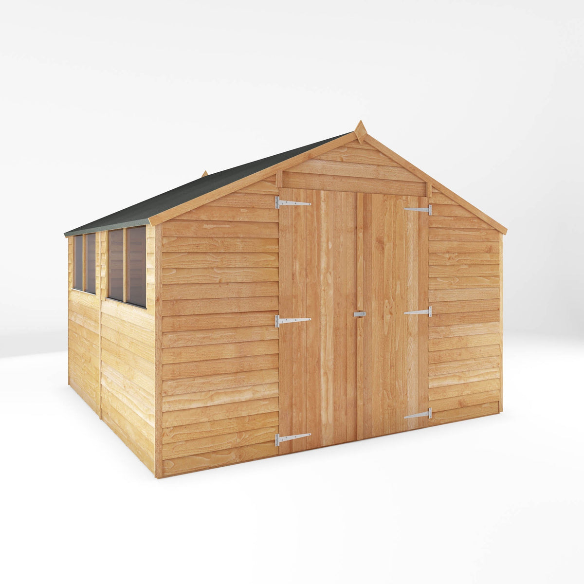 Value Overlap Apex Timber Shed with Double Doors