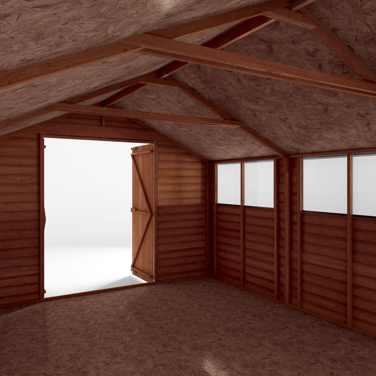 Premium Timber Overlap Apex Workshop (15x10)