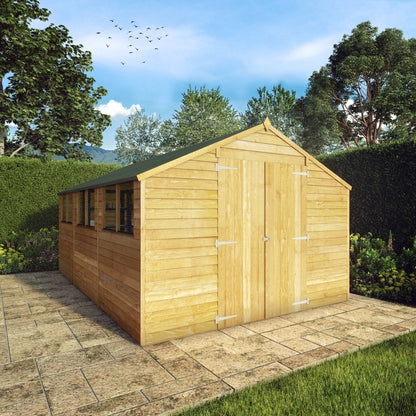Premium Timber Overlap Apex Workshop (15x10)
