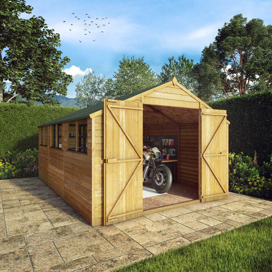 Premium Timber Overlap Apex Workshop (15x10)