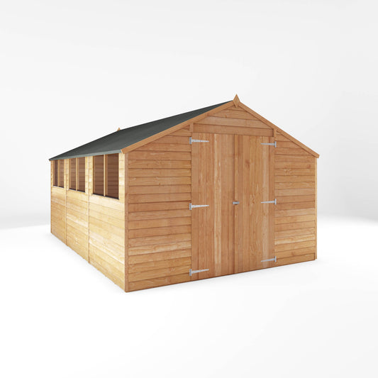 Premium Timber Overlap Apex Workshop (15x10)