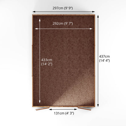 Premium Timber Overlap Apex Workshop (15x10)