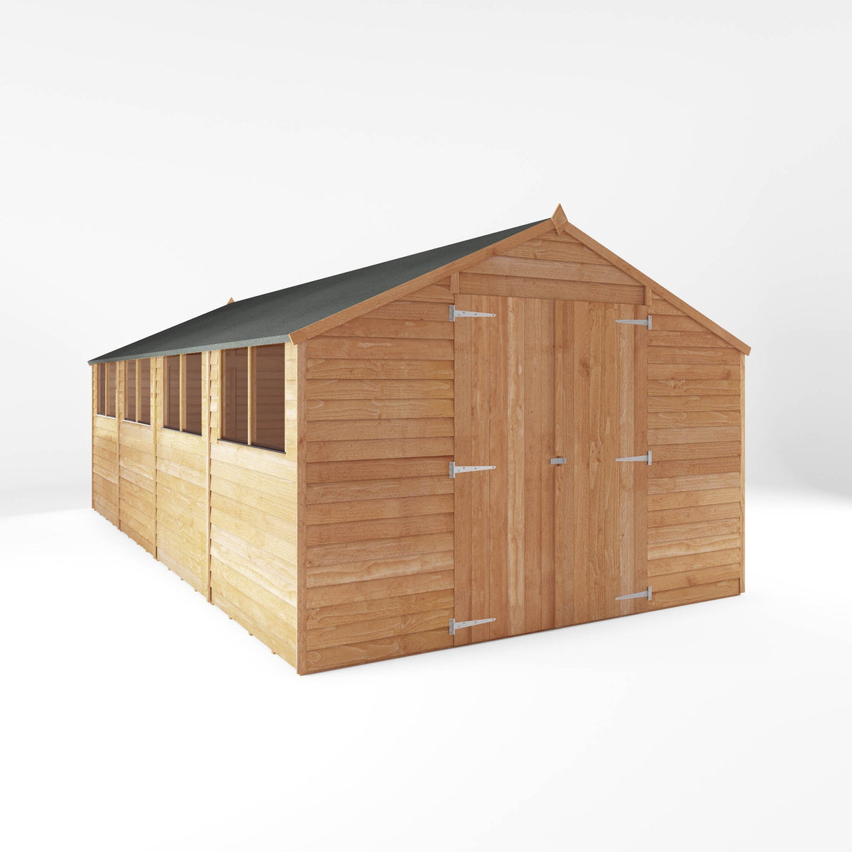 Value Overlap Apex Timber Shed with Double Doors