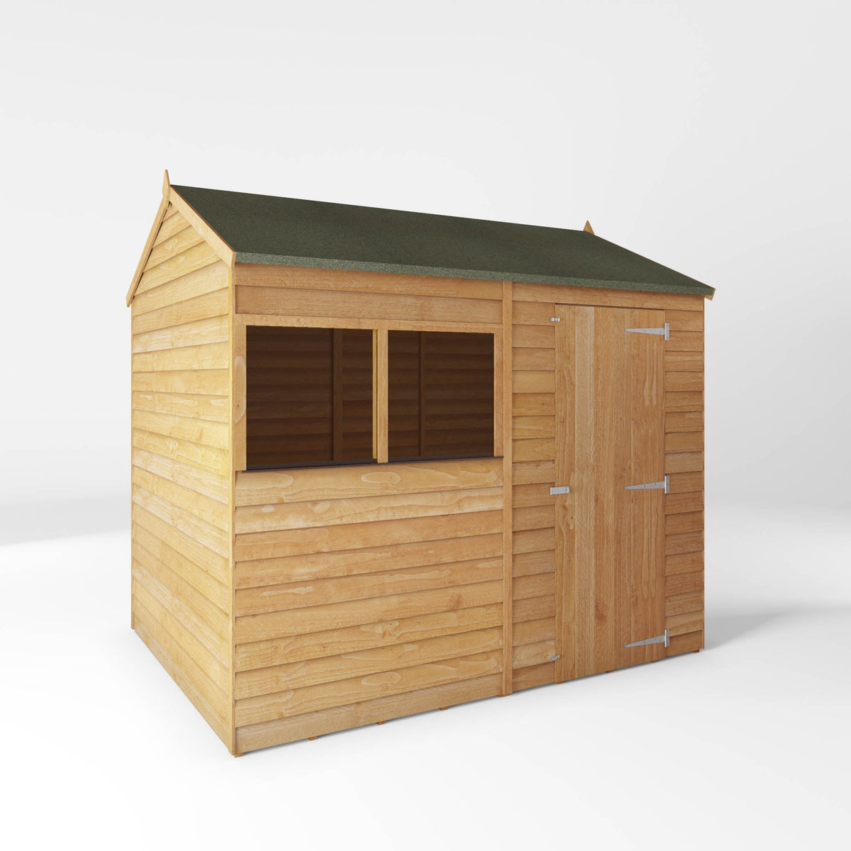Value Overlap Timber Apex Shed with Single Door
