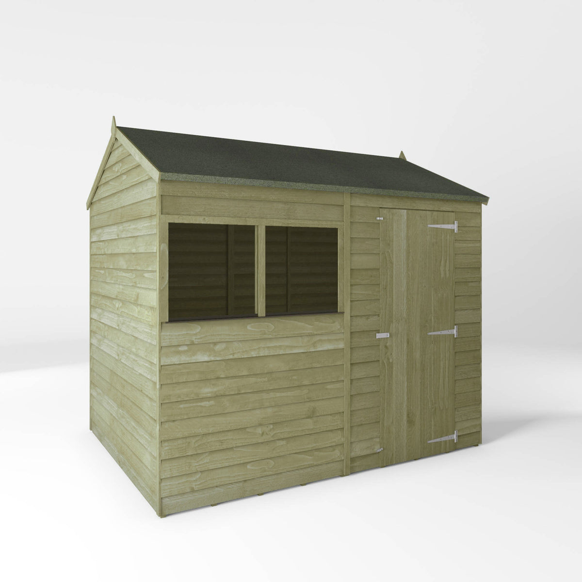 Value Overlap Timber Apex Shed with Single Door
