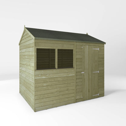 Value Overlap Timber Apex Shed with Single Door