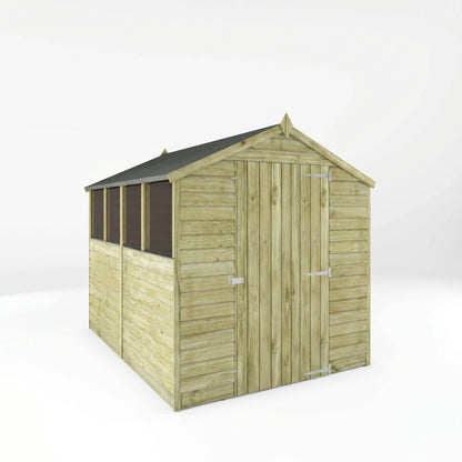 Value Overlap Timber Apex Shed with Single Door