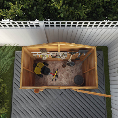 Value Overlap Timber Apex Shed with Single Door