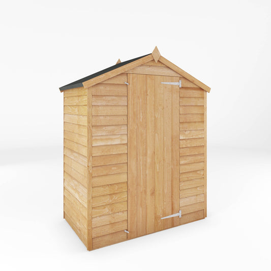 Value Overlap Timber Apex Shed with Single Door