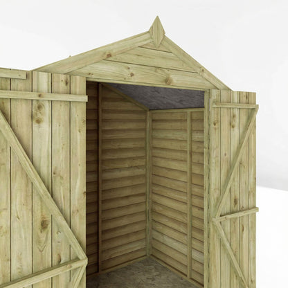 Value Overlap Apex Timber Shed with Double Doors