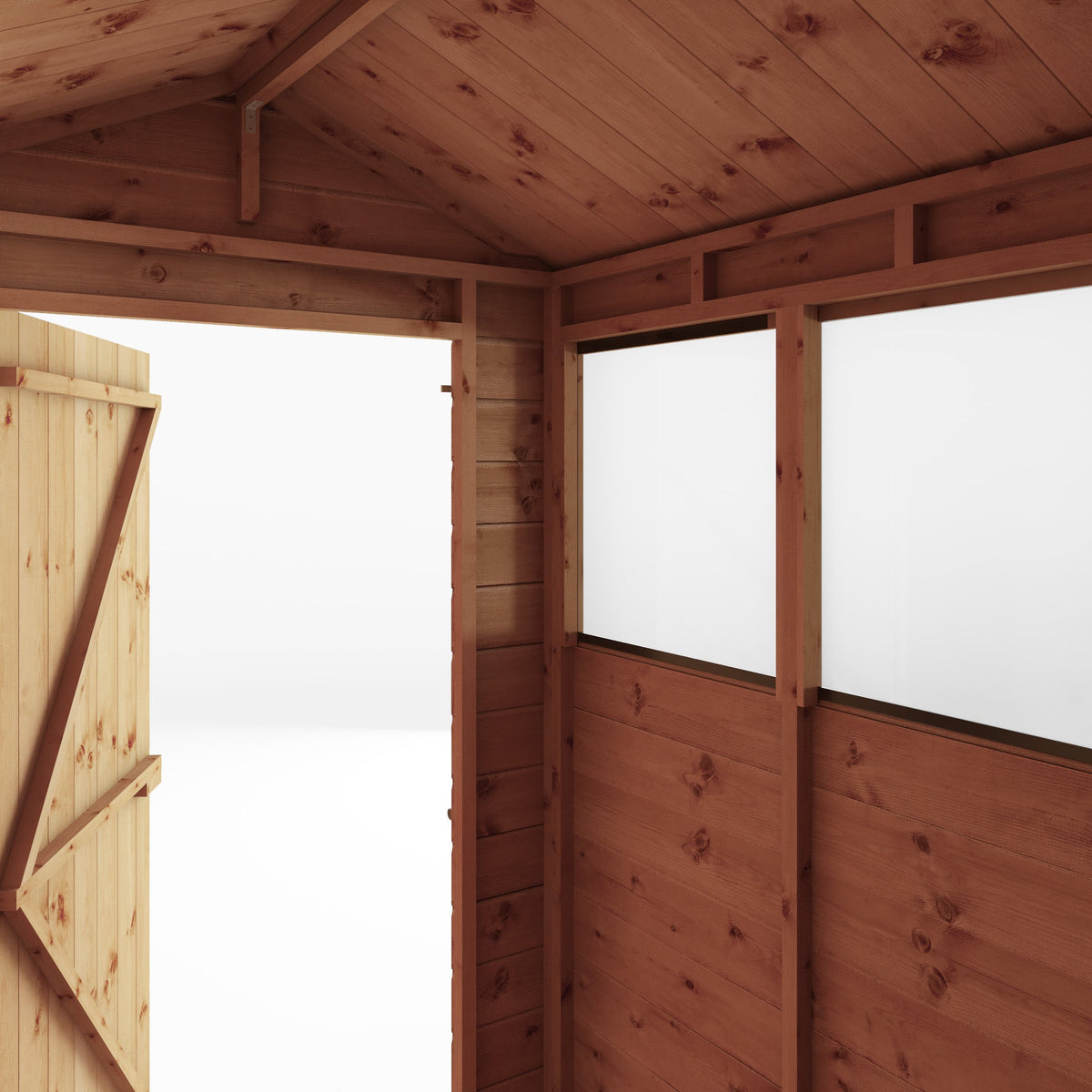 Premium Timber Shiplap Apex Shed (Single Door)