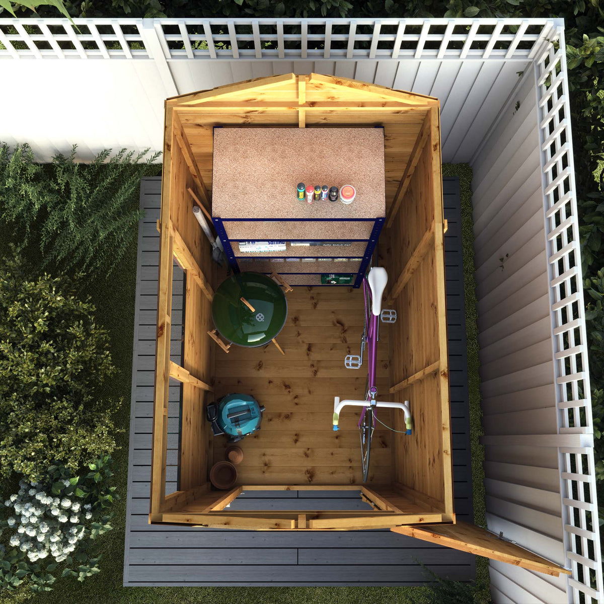 Premium Timber Shiplap Apex Shed (Single Door)
