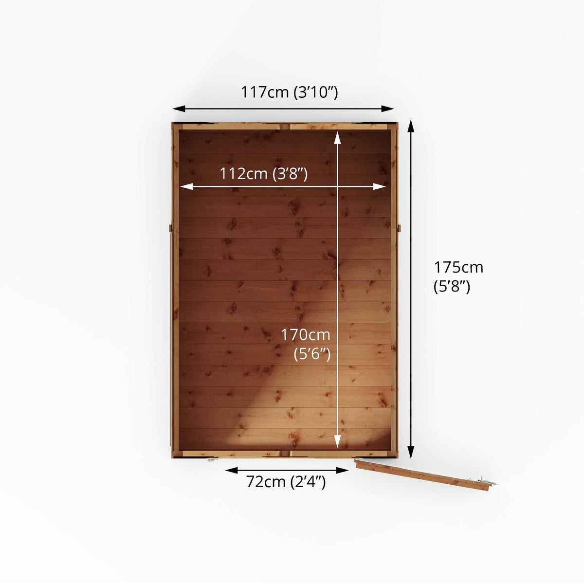 Premium Timber Shiplap Apex Shed (Single Door)