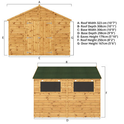 Modular Shiplap Timber Workshop - Apex Roof
