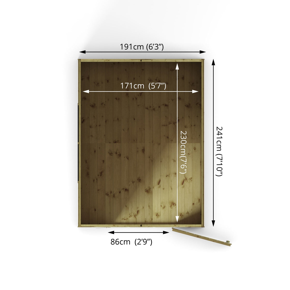 Premium Timber Shiplap Security Apex Shed