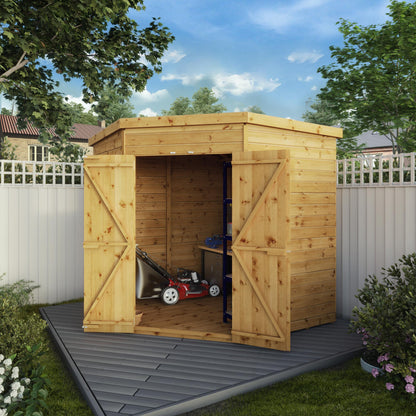 Premium Timber Shiplap Corner Storage Shed
