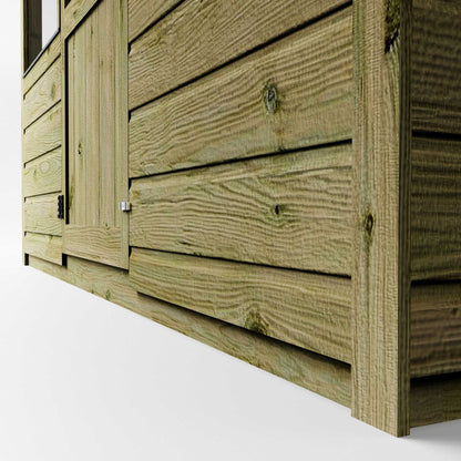 Premium Timber Shiplap Greenhouse & Garden Shed Combination