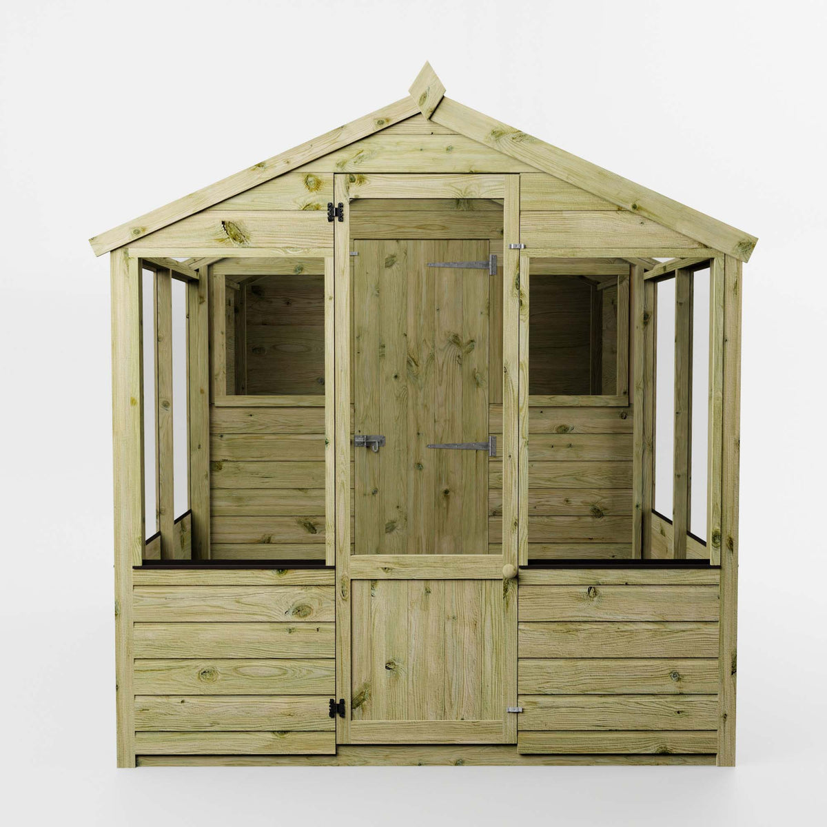 Premium Timber Shiplap Greenhouse & Garden Shed Combination