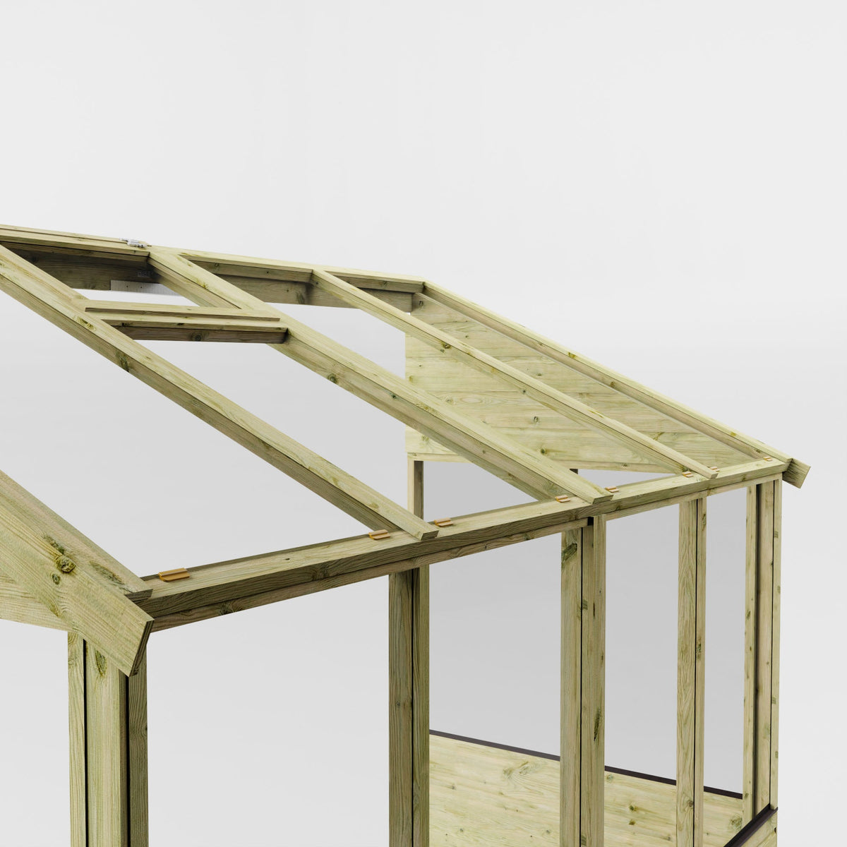 Premium Timber Evesham Wall Mounted Greenhouse (8x4)