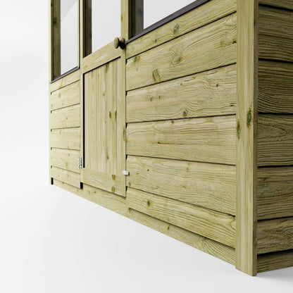 Evesham Traditional Wooden Greenhouse with Roof Vent