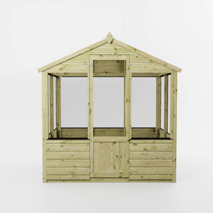 Evesham Traditional Wooden Greenhouse with Roof Vent