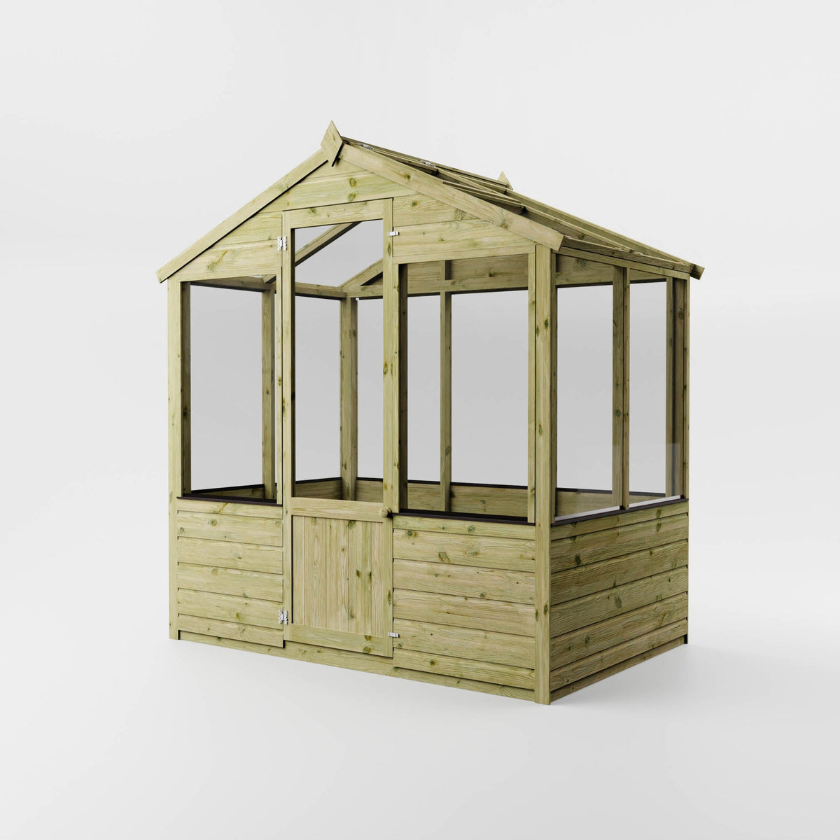 Evesham Traditional Wooden Greenhouse with Roof Vent