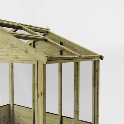 Evesham Traditional Wooden Greenhouse with Roof Vent
