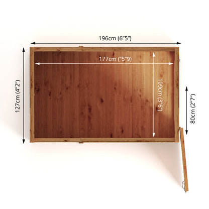 Woodsman Shiplap Timber Shed - Pent Roof