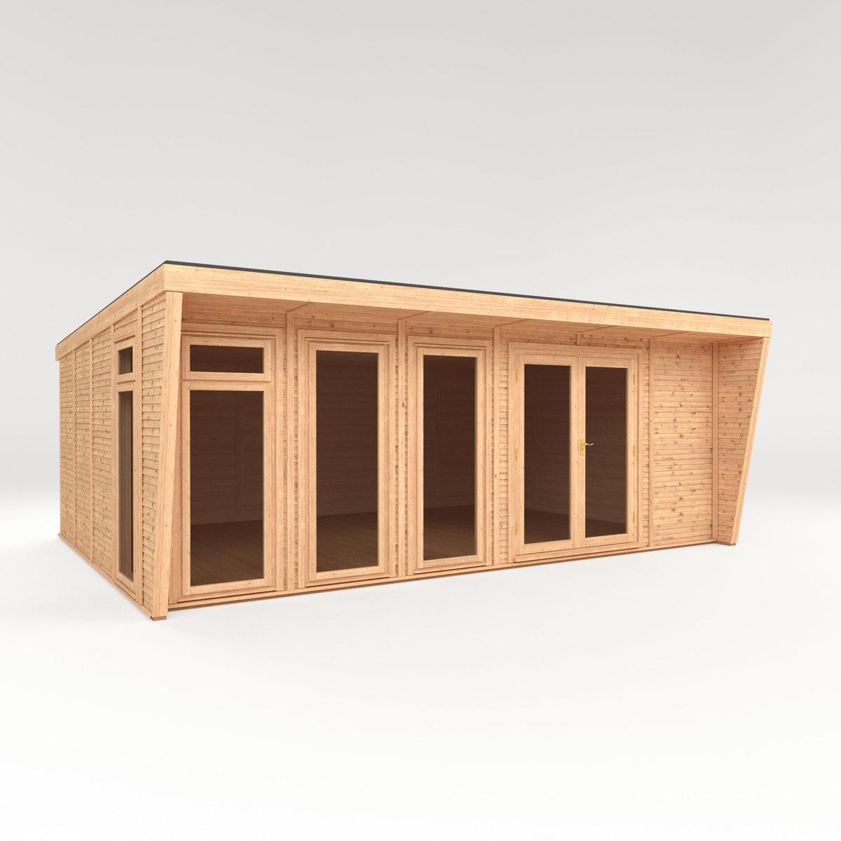 The Harlow Modern Insulated Garden Room with Sheltered Porch