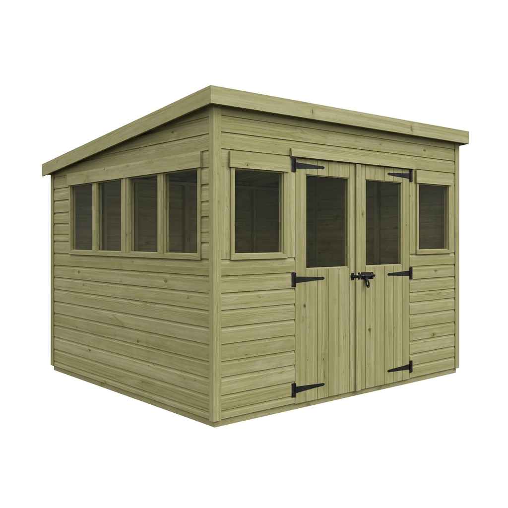 11 x 9 Security Pent Shed - Security Pent Shed