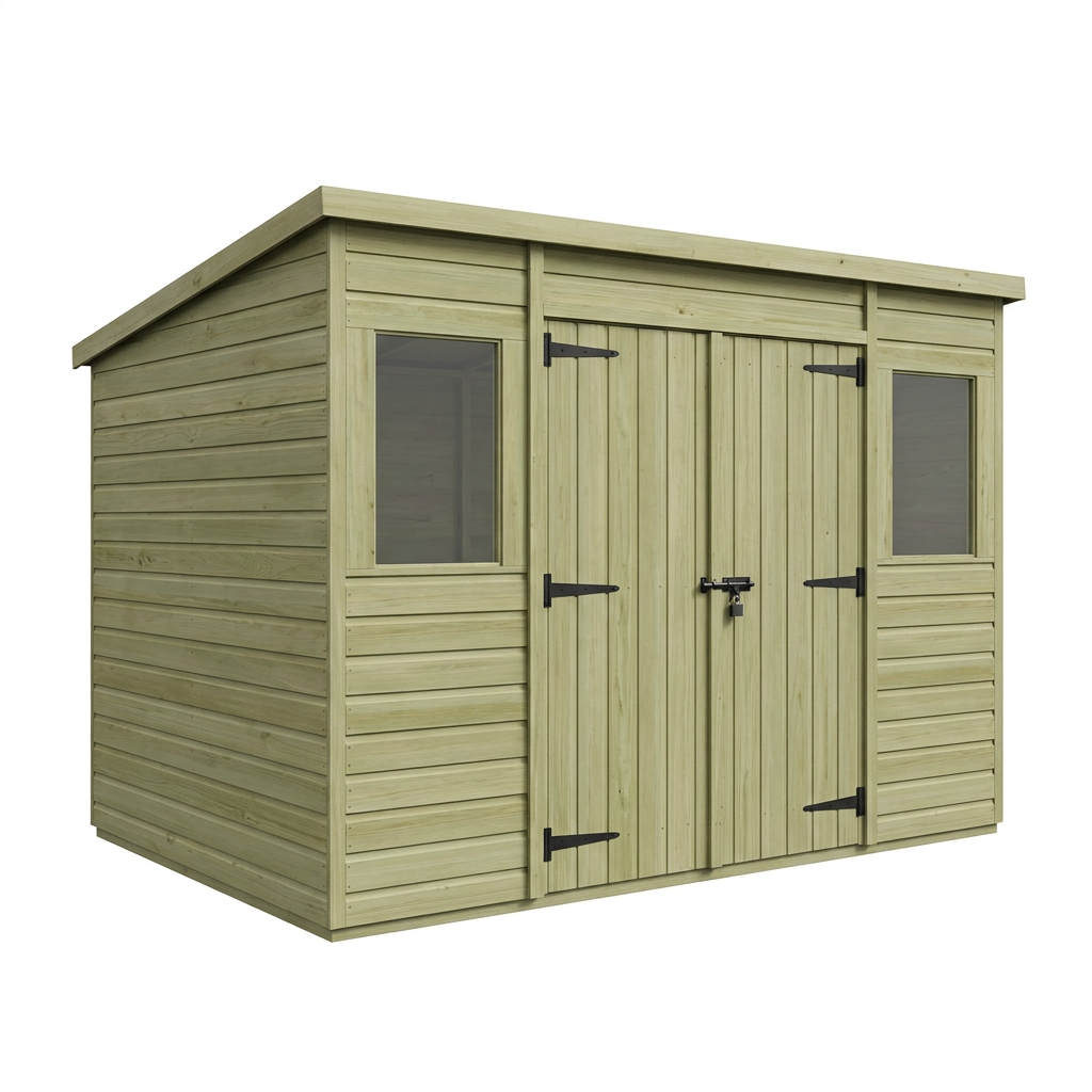 15 x 10 Security Pent Shed - Security Pent Shed