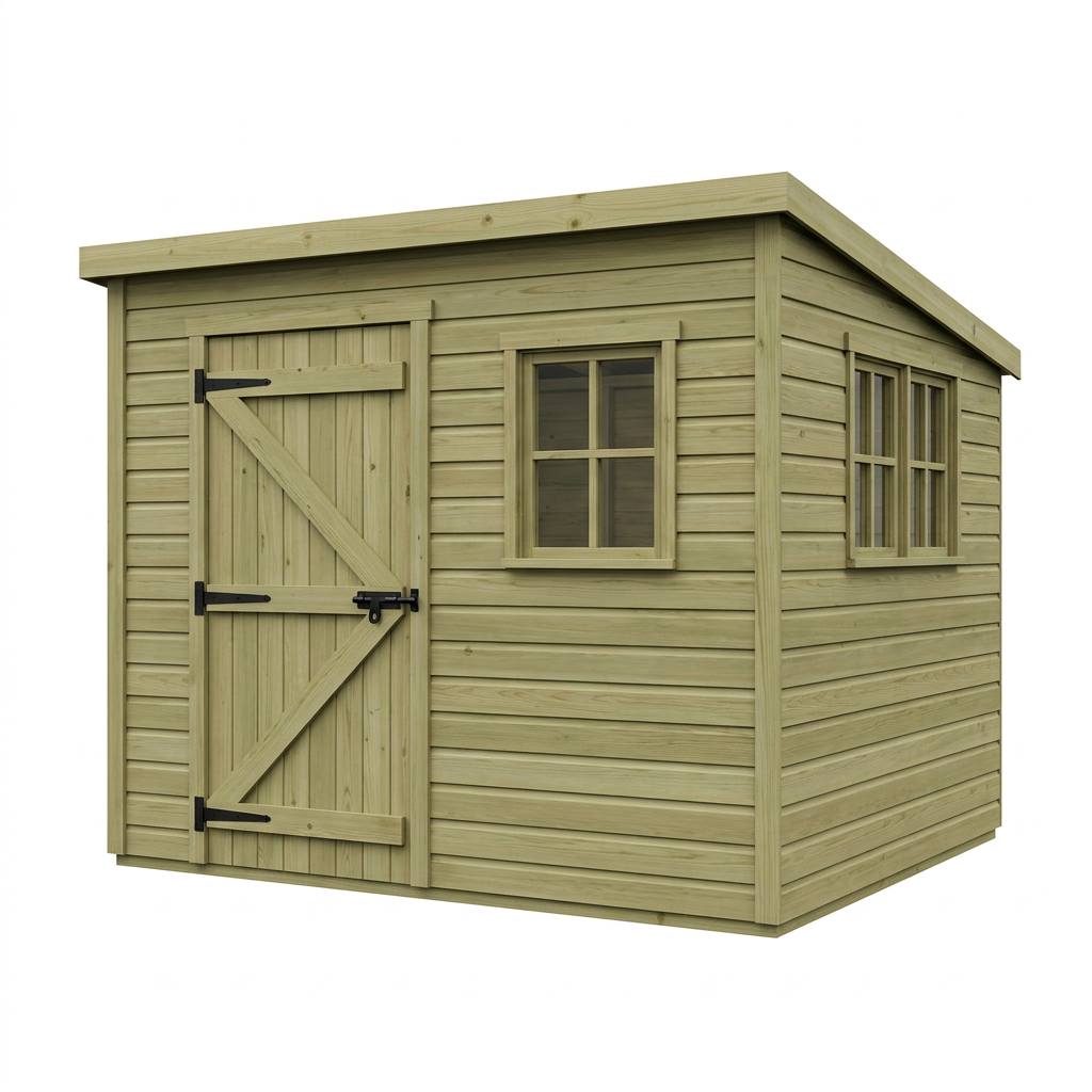 7 x 9 Security Pent Shed - Security Pent Shed