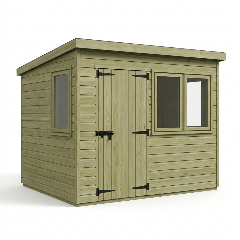 12 x 10 Pent Summer House - view 3