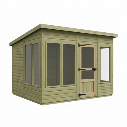 15 x 10 Pent Summer House - view 2