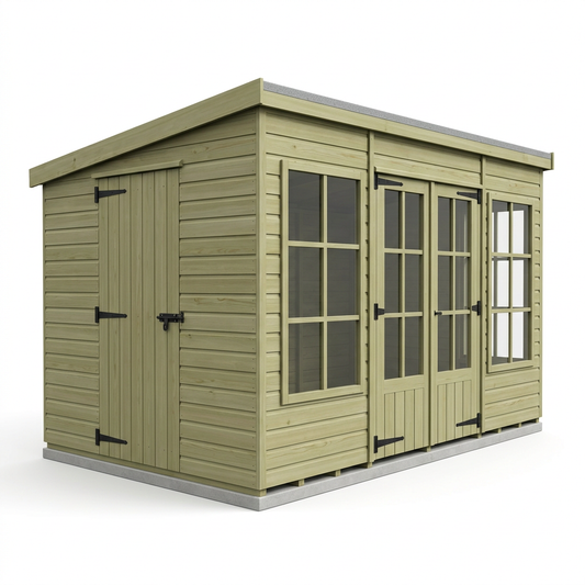 17 x 9 Pent Summer House - view 2