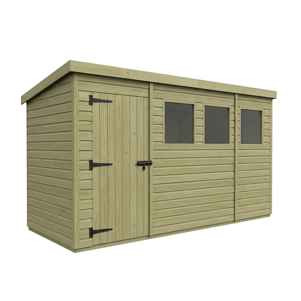 4 x 10 Security Pent Shed - view 2