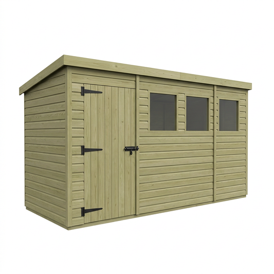4 x 10 Security Pent Shed - view 2