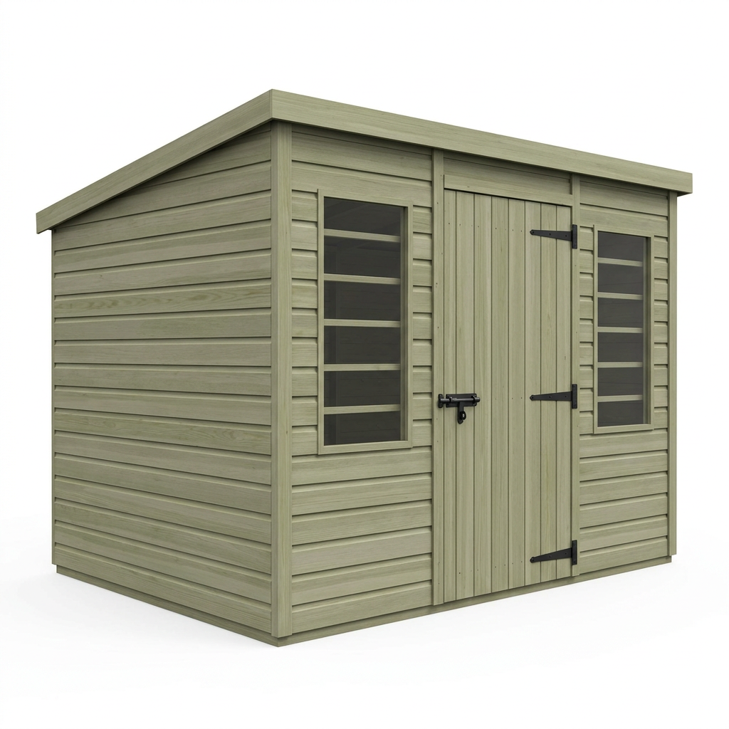5 x 10 Security Pent Shed - view 2