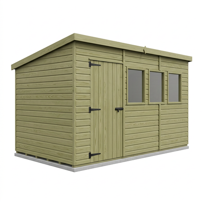 17 x 10 Security Pent Shed - Security Pent Shed