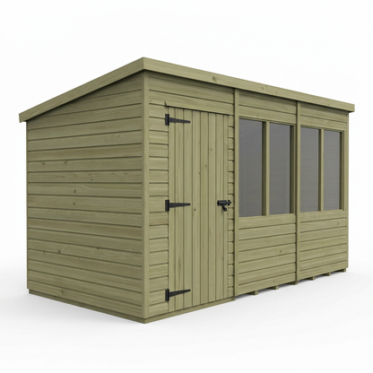 17 x 9 Security Pent Shed - Security Pent Shed