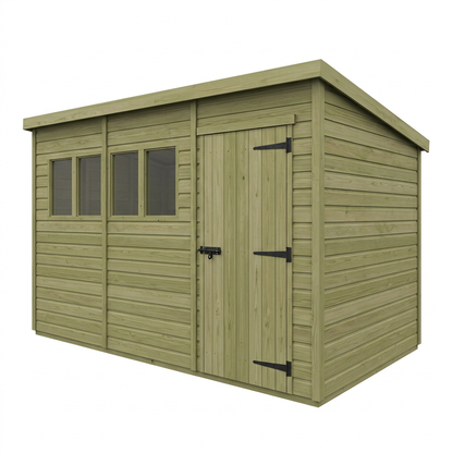 18 x 9 Security Pent Shed - Security Pent Shed