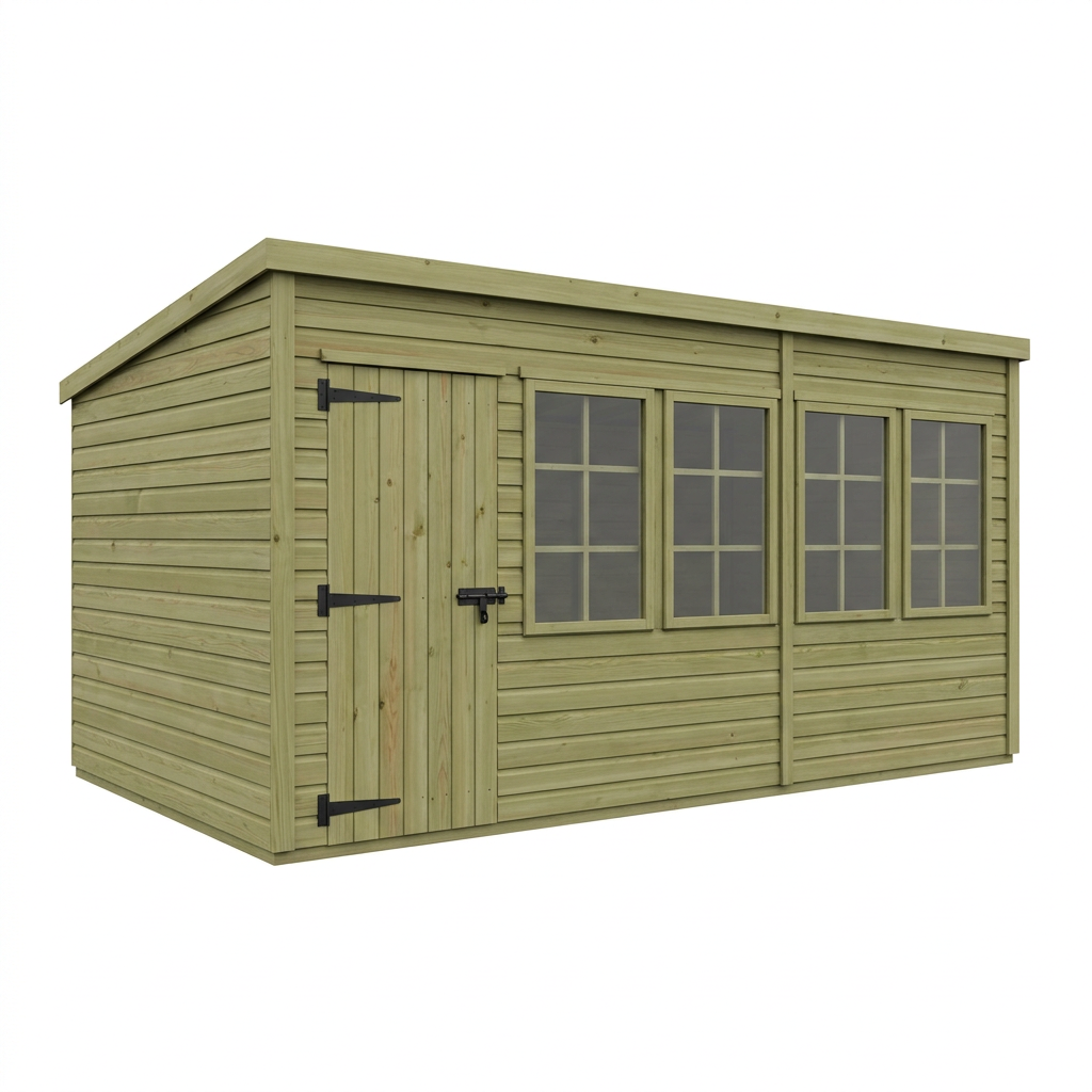 19 x 9 Security Pent Shed - Security Pent Shed