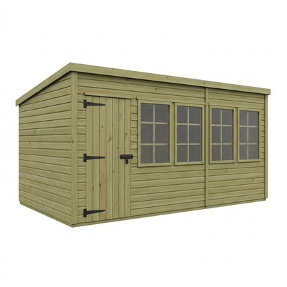 19 x 9 Security Pent Shed - Security Pent Shed