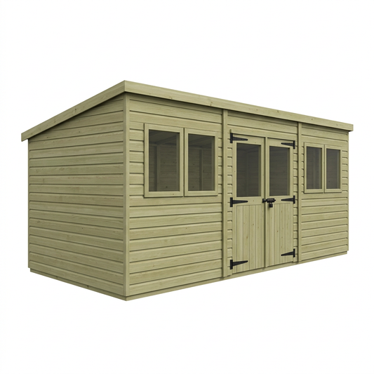 20 x 9 Security Pent Shed - view 2