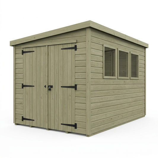20 x 10 Security Pent Shed - view 2