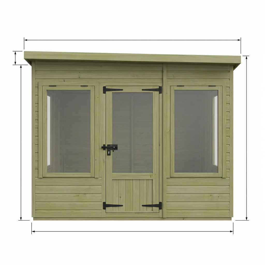 10 x 9 Pent Summer House - Pent Summer House