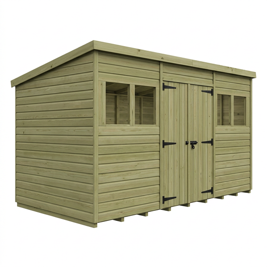 19 x 10 Security Pent Shed - view 2